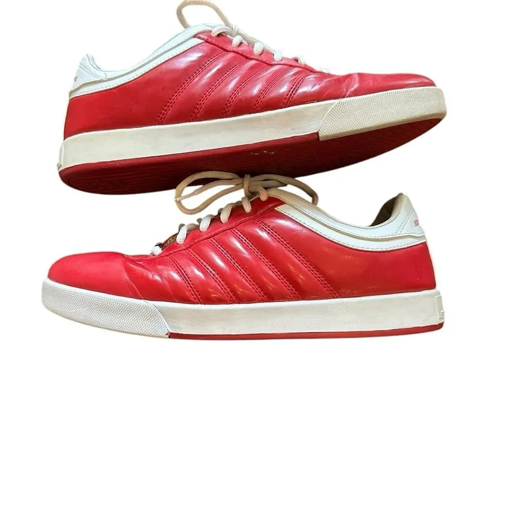 Men’s Sergio Tacchini Red Leather Sneakers Size 10.5